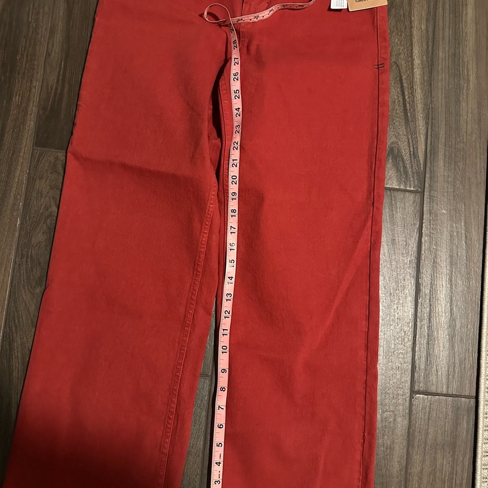 Toad&Co Women's Casual Red Jeans - Picture 3 of 7